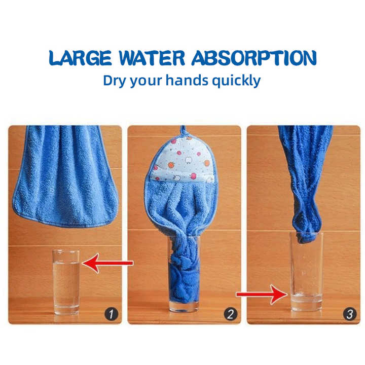 12 PCS Big Size Kitchen TowelWash Basin Hanging Hand Kitchen Towels - Image 3