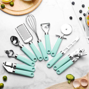 9-piece stainless steel kitchen utensil set