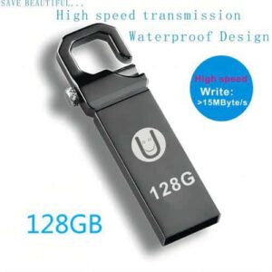 UWY 128GB Pendrive Flash . DriveUSB 2.0 Metal High Speed For PC