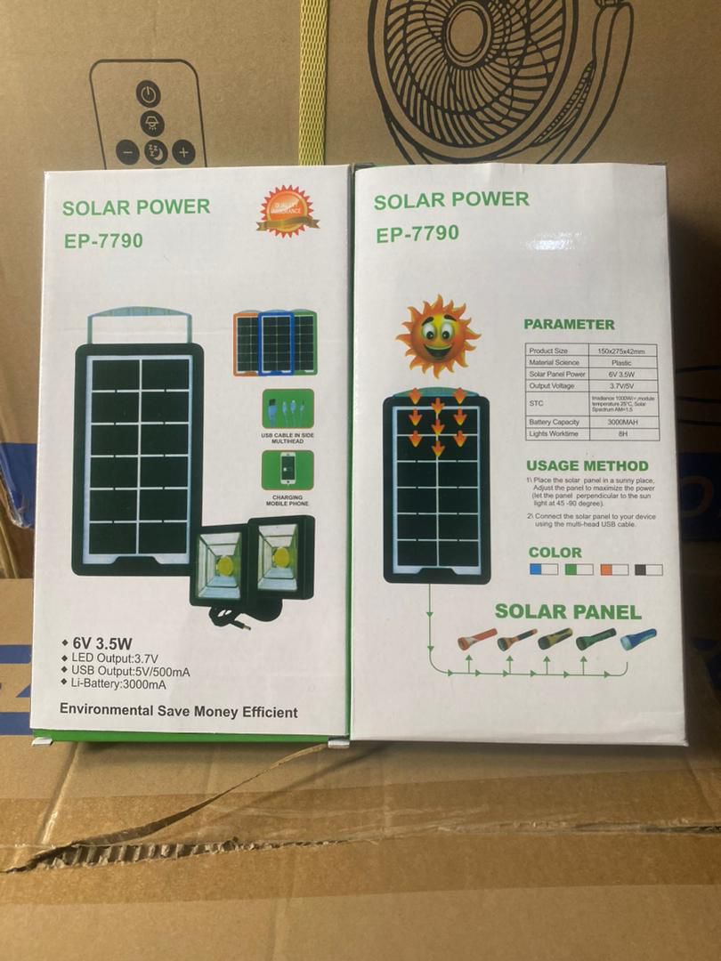 Solar Power System Charge All Mobile With Light EP-7790 - Image 2