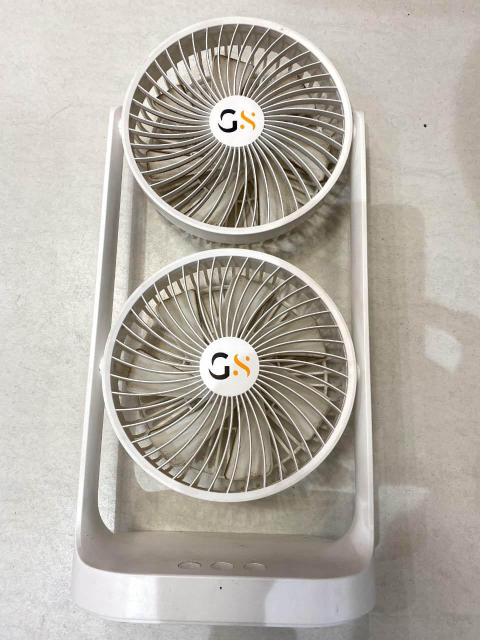 Double headed rechargeable fan - Image 2