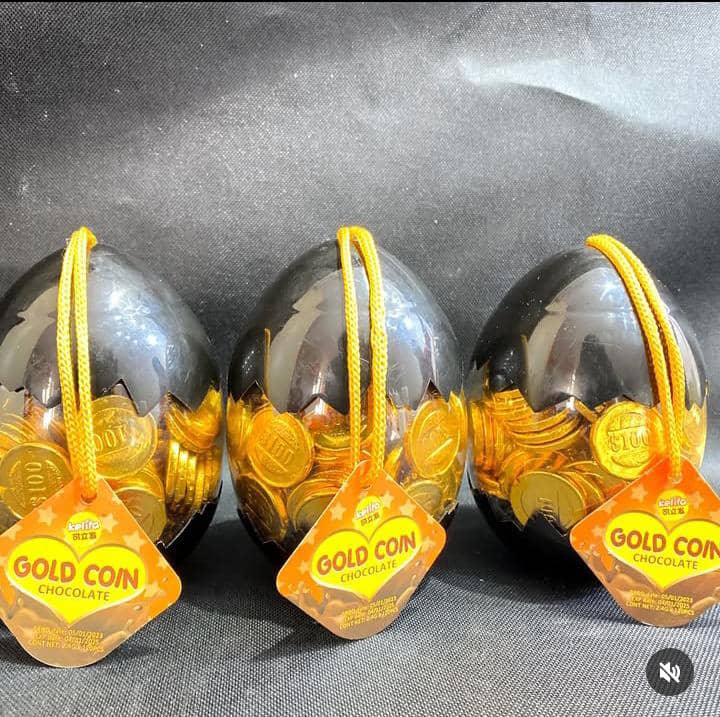 milk chocolate coins wrapped in gold-colored foil - Image 2