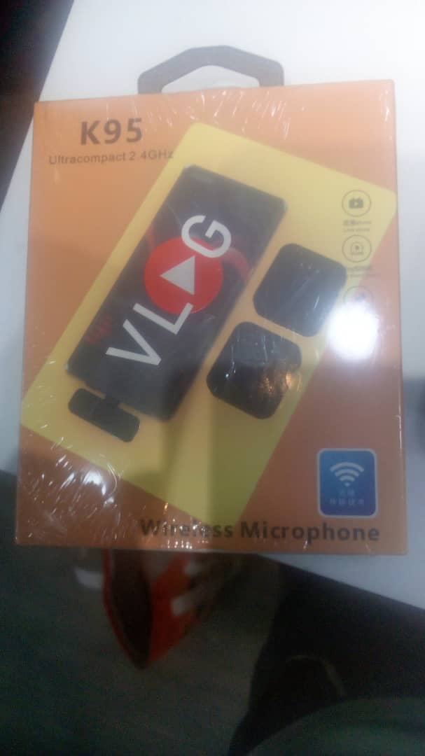Microphone K95 Vlog Wireless Double Phone Mic - Image 2