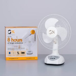 GS 12-Inch Rechargeable Table Fan  