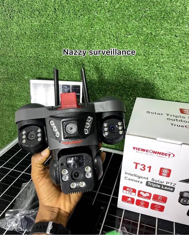 VIEWCONNECT T31: Intelligent Solar PTZ Camera (Triple Lens) - Image 2