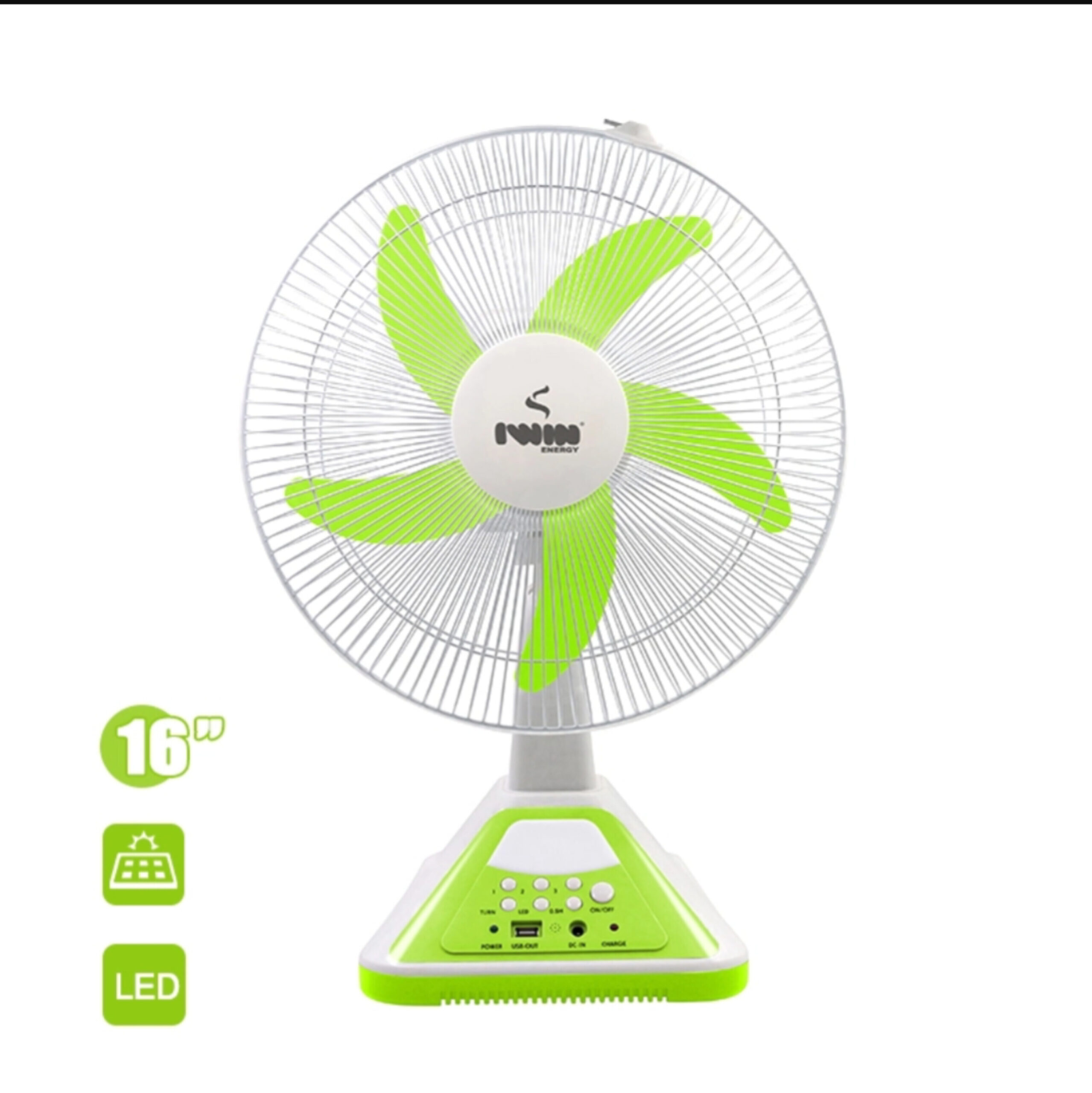 IWIN ENERGY Rechargeable Wall And Table Fan AC &DC - Image 2