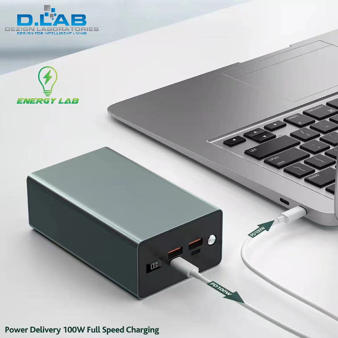 D.LAB 100W 40000mAH Laptop Powerbank SPB40-100W - Image 4