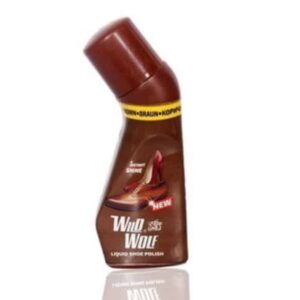 Wild Wolf Instant Shine Brown Liquid Shoe Polish.