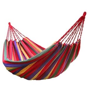 Red Camping Hammock, Patio, Beach, Resorts, Tree, Garden, Farmhouse, Sleeping, Outdoor, Furniture,