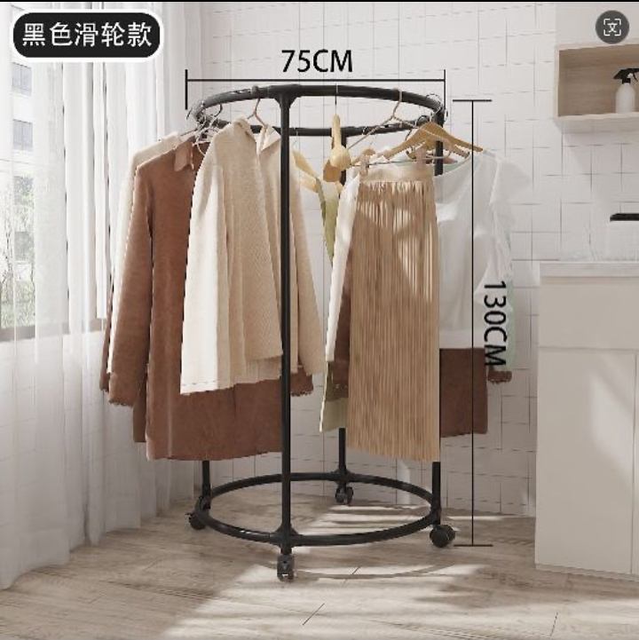 Hanger With Wheel for for Displaying and Drying - Image 2