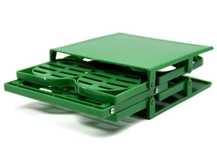 Beer Holder Carrier Plastic Storage Basket for Wine Bottles Bar Supply Green - Image 2