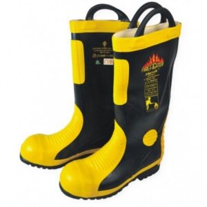 Firefighter Boots,Rubber Fire Fighting Safety Boots High Temperature Shoes Fireman