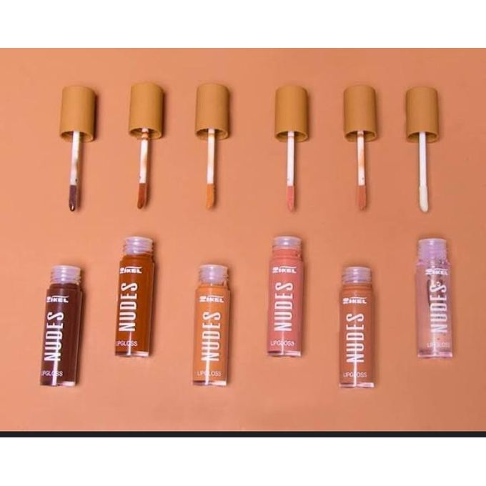 Zikel nude lip gloss (6 in 1 pack) 6 different nude gloss. - Image 2