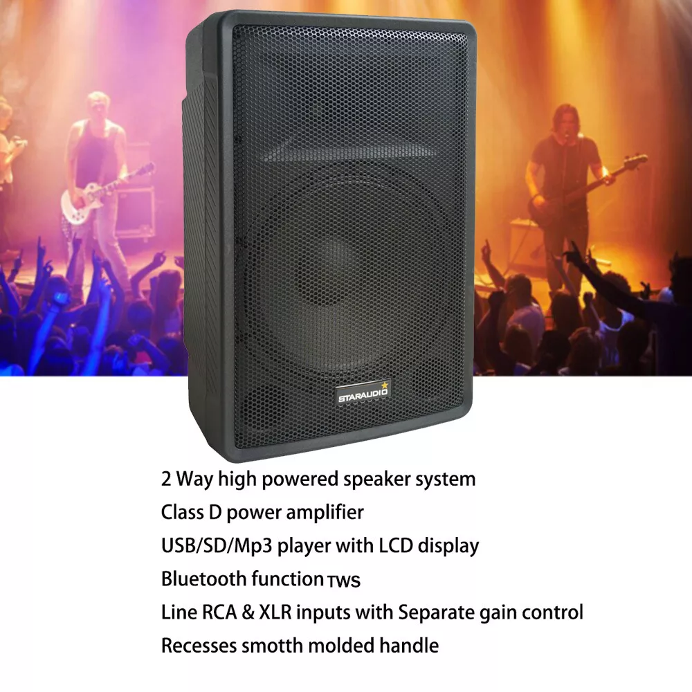 15" PA Public Address System, Portable Sound System for All - Image 3