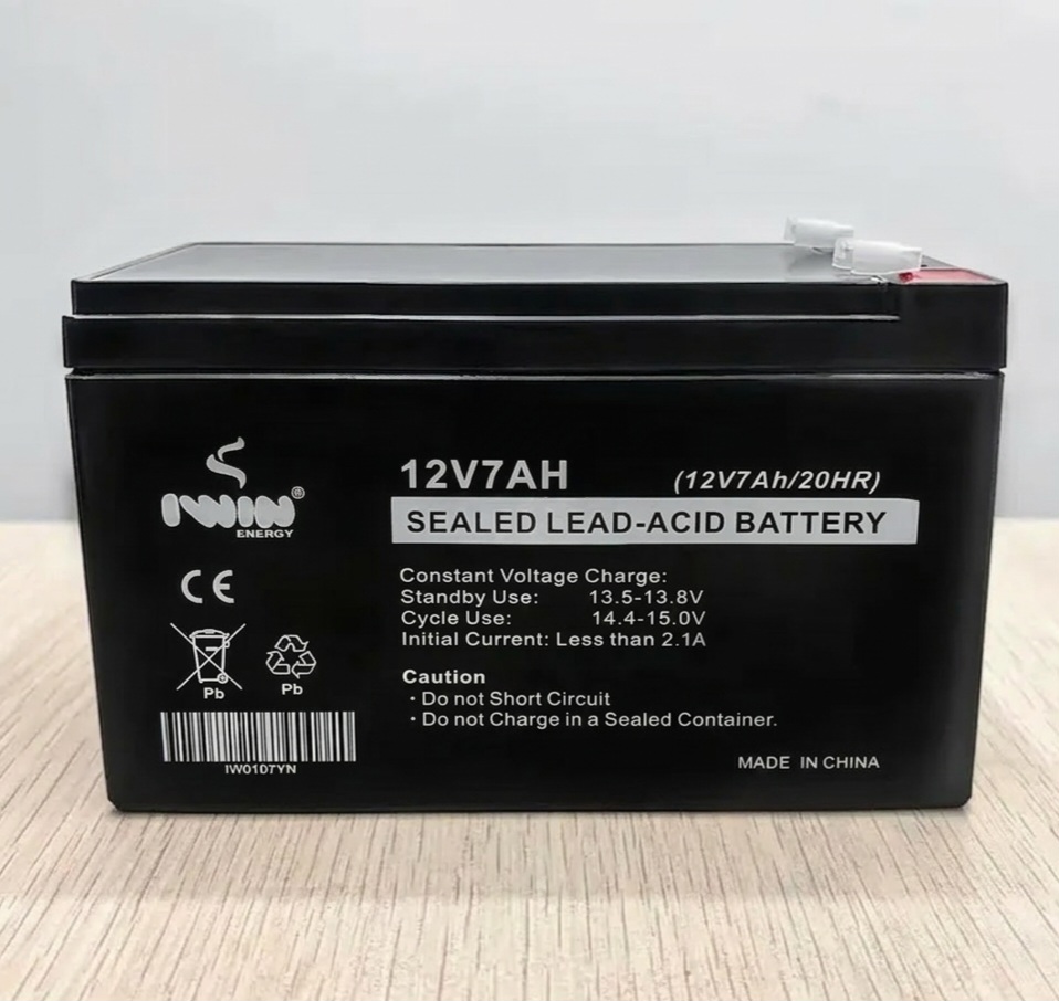 IWIN Energy 12V 7AH Sealed Lead-Acid Battery (12V7Ah/20HR)