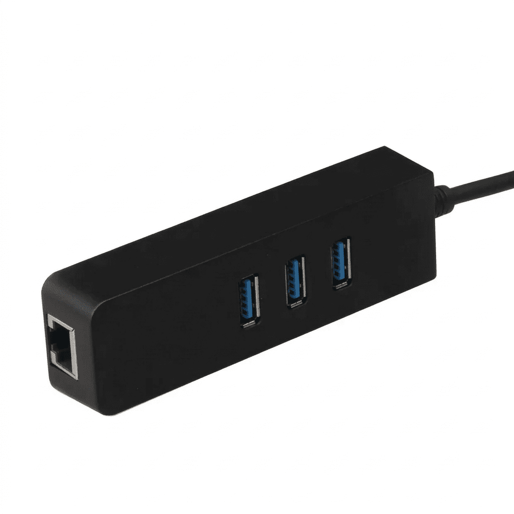 Usb3. 0 Hub 3port With Ethernet Converter Adapter - Image 3