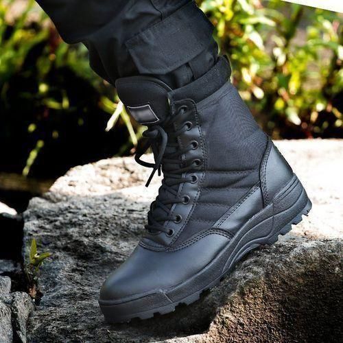 Men's Casual Ankle Boots - Black Cotton, EU 41-44, Breathable, Lightweight - Image 3