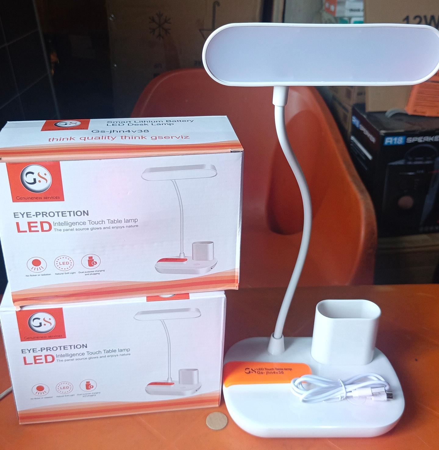 GS Intelligent Touch LED Table Lamp with Pen Holder - Image 2
