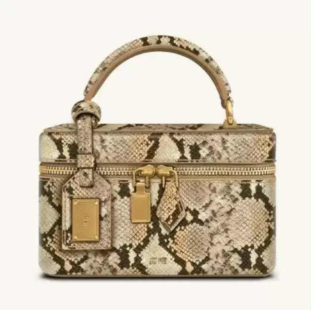 Elegant Croc-Embossed Vanity Crossbody Bag - Image 9